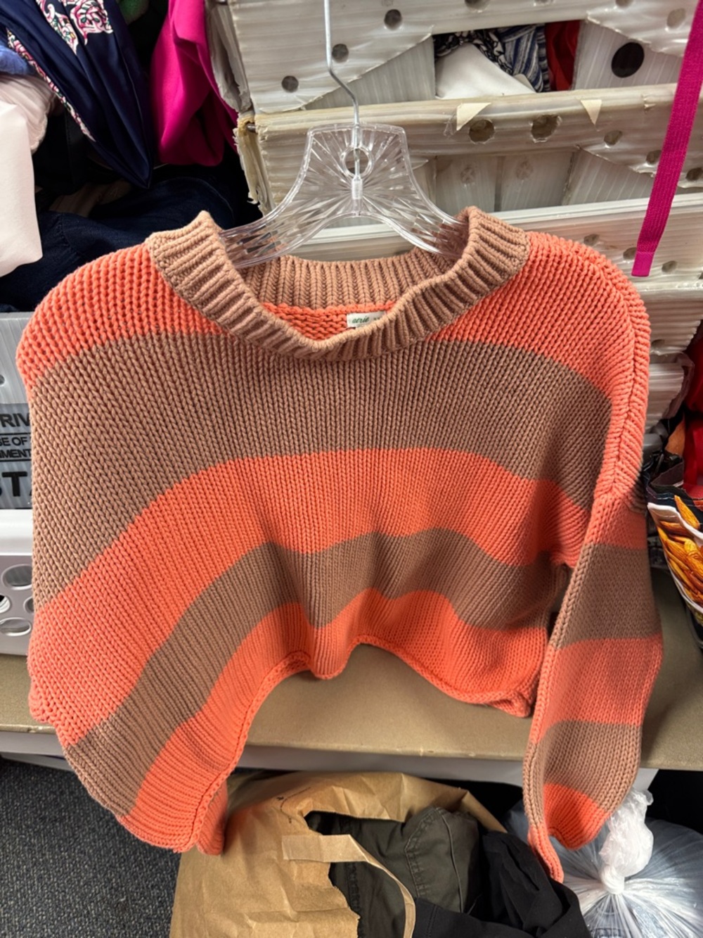 Aerie striped sweater M // 042313
